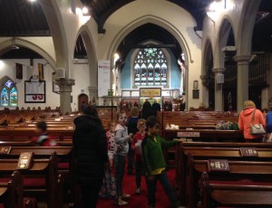 Treasure Hunt - looking for clues in the church